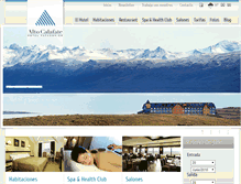 Tablet Screenshot of hotelaltocalafate.com.ar